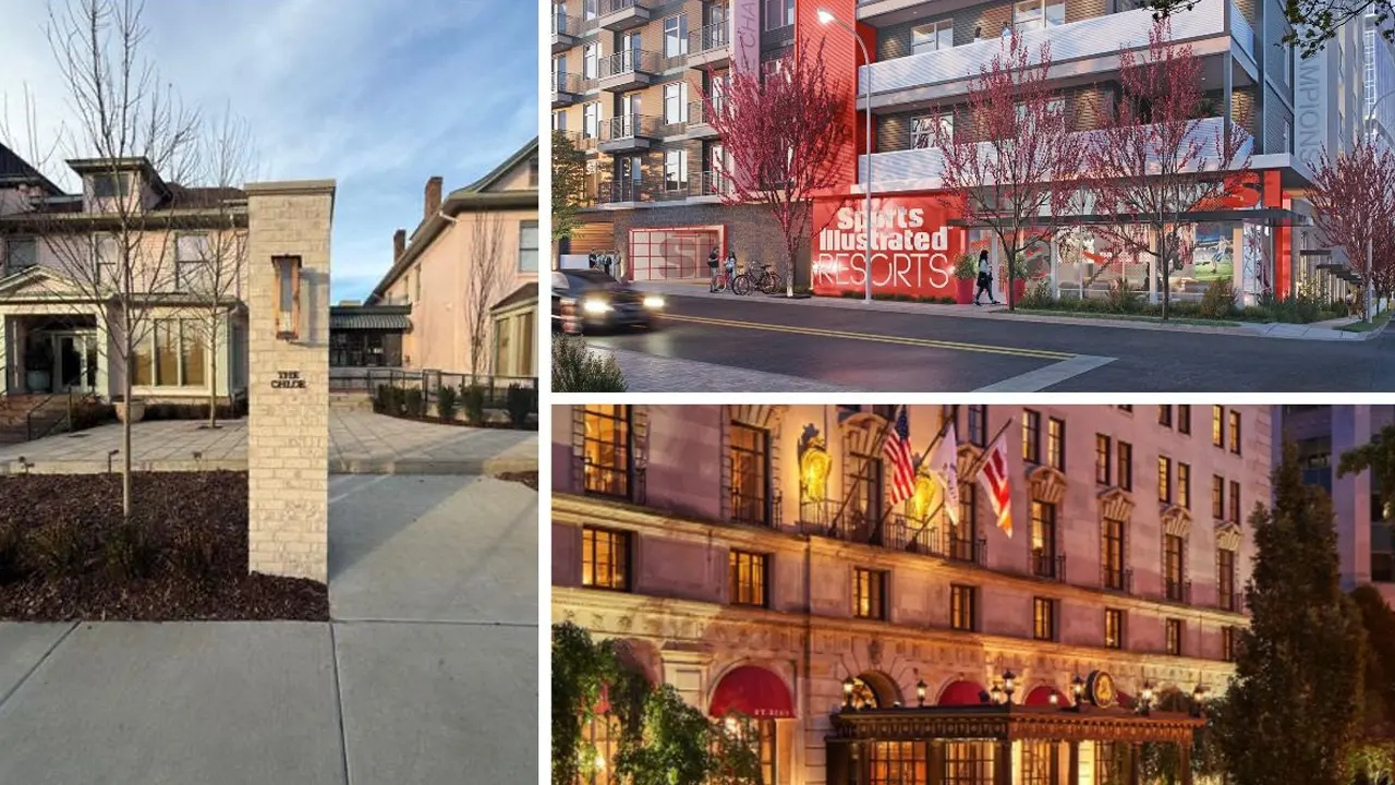 (Photos via Nashville Scene, Travel + Leisure, Sports Illustrated, Marriott)